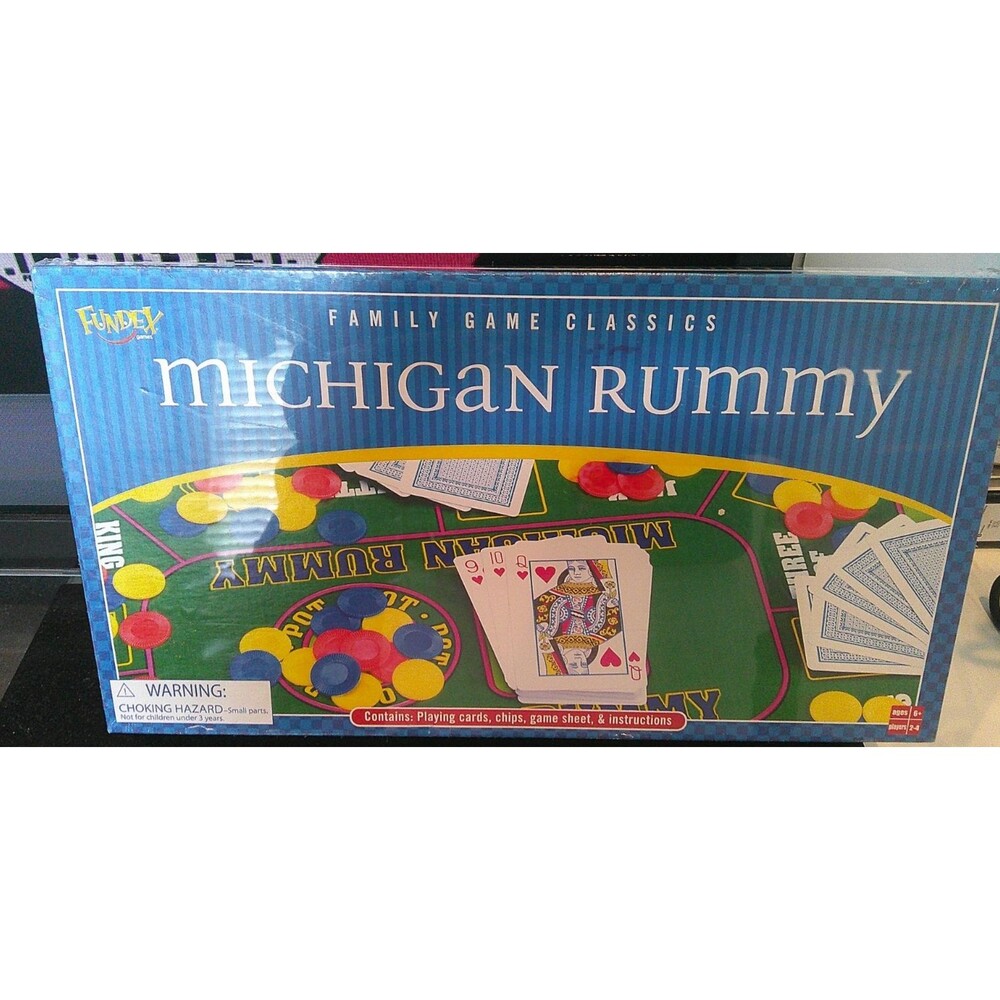 NEW SEALED   2001 Michigan Rummy Family Game Classics By Fundex Games
